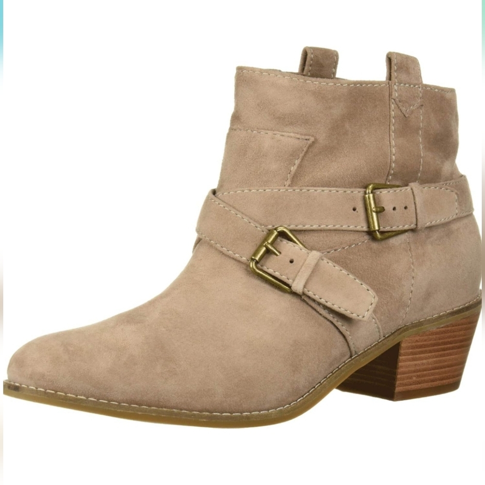 NEW Cole Haan Jensynn Tan Suede Ankle Women's Boots Bootie Size 8,5